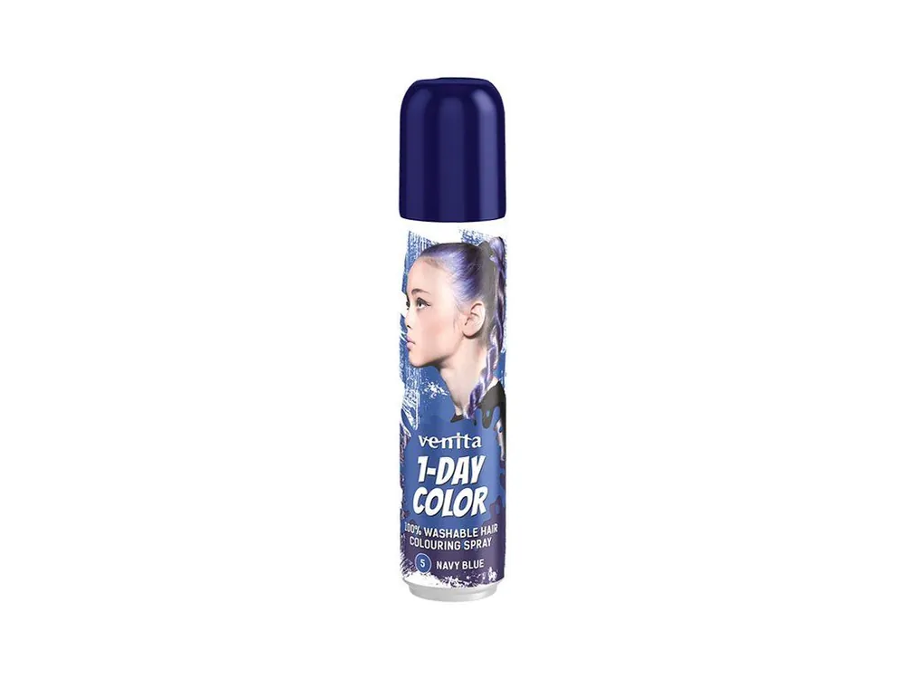 VENITA 1-DAY Colouring Spray 5 NAVY BLUE - barevný sprej na vlasy 50ml - tmavě modrý Super Cena