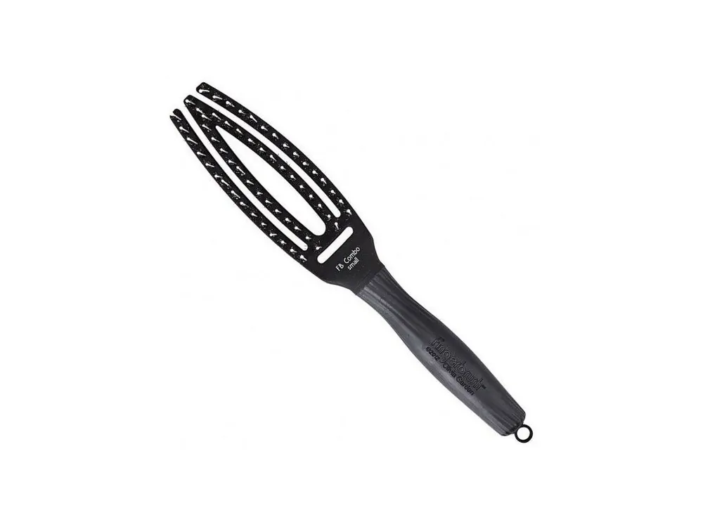 Bezpečná Platba OLIVIA GARDEN FB1PC-CS Fingerbrush Combo Small Black - Profesionální kartáč s kančími štětinami