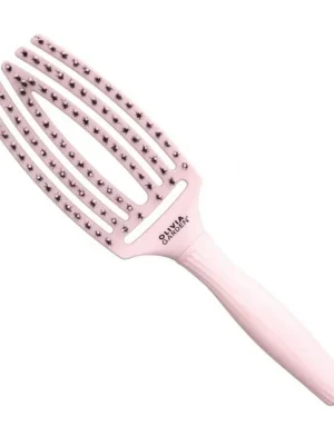 OLIVIA GARDEN FB1PC-PM Fingerbrush Medium Pastel Pink - Profesionální kartáč s kančími štětinami Aktuální