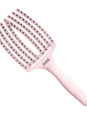 OLIVIA GARDEN FB1PC-PL Fingerbrush Large Pastel Pink - Profesionální kartáč s kančími štětinami Ihned K Objednání