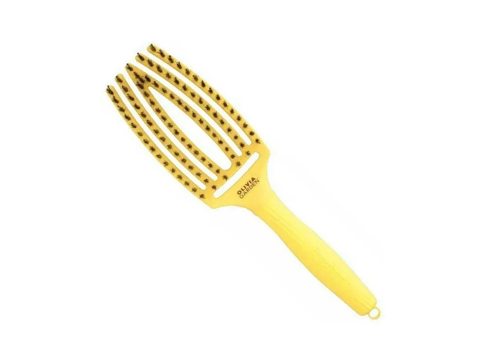 Nejlepší Cena OLIVIA GARDEN FB1PC-SL Fingerbrush Medium Sweet Lemonade - Profesionální kartáč s kančími štětinami