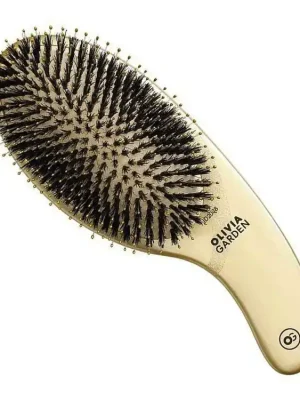 Expresní Doručení OLIVIA GARDEN Expert Care Curve Brush - rozčesávací kartáč s kančími a nylon štětinami