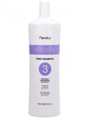 Omezená Nabídka FANOLA Fiber Fix Fiber Shampoo N.3 1000ml - multifunkční šampon pro barvené a odbarvované vlasy