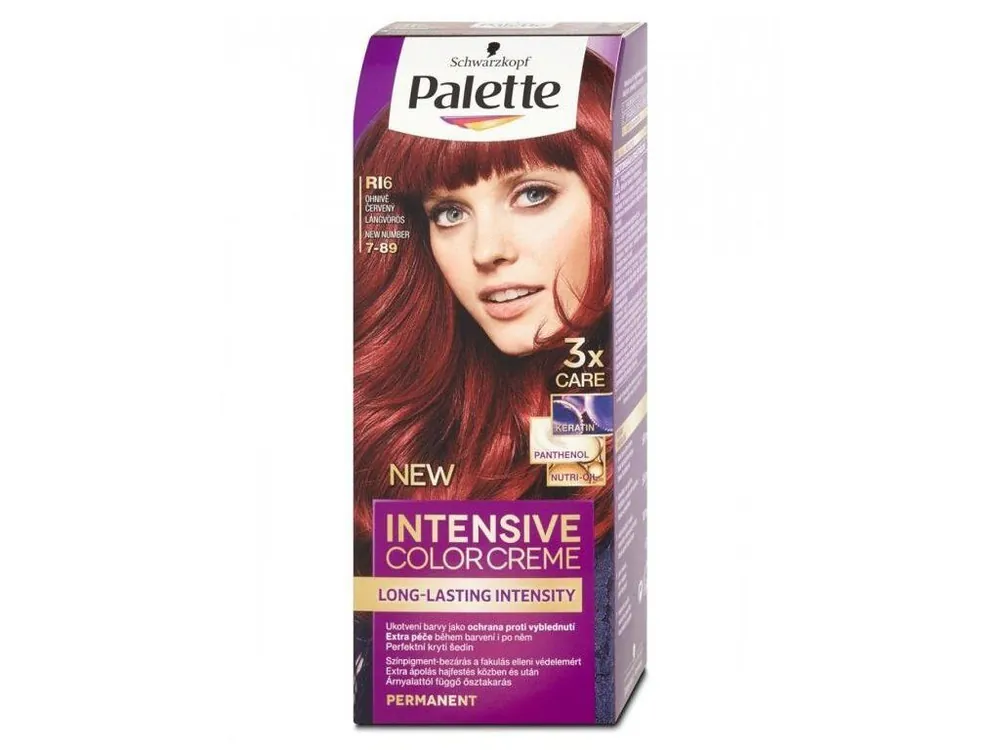 Vysoce Kvalitní SCHWARZKOPF Palette RI6 (7-89) Intensive Color Creme - barva na vlasy -Ohnivě červená