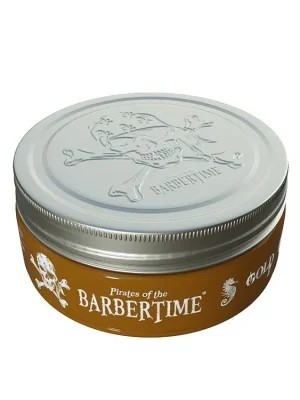 BARBERTIME Gold Pomade 150ml - středně tužící pomáda na vlasy s vysokým leskem Bezpečná Platba