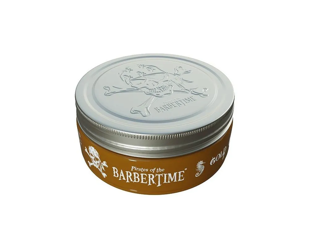 BARBERTIME Gold Pomade 150ml - středně tužící pomáda na vlasy s vysokým leskem Bezpečná Platba