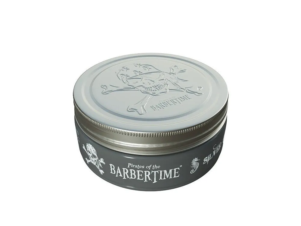 BARBERTIME Silver Pomade 150ml - středně tužící pomáda na vlasy s vysokým leskem Rychlé Dodání