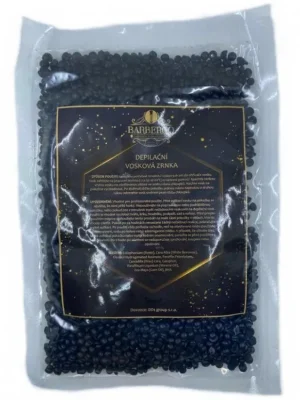 Hit Sezóny BARBERCO Hard Wax Beans Black 250g - depilační vosková zrnka - černá