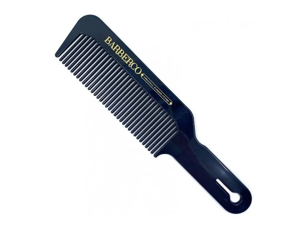BARBERCO Clipper Comb Black - černý hřeben s ručkou na střihání vlasů Akce