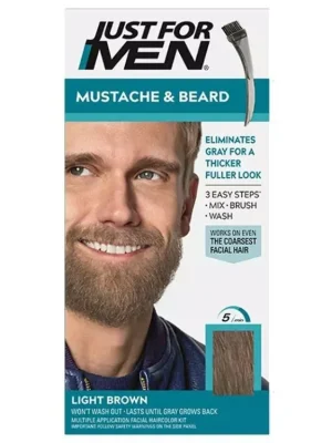 JUST FOR MEN M-25 Mustache And Beard LIGHT BROWN - barva na vlasy a vousy - světle hnědá Časově Omezené