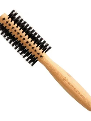 Zlevněný OLIVIA GARDEN B-15 Bamboo Touch Blowout Boar - kulatý bambusový kartáč s kančími štětinami 15mm