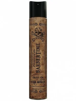 BARBERTIME Olive Oil Sheeny Hair Spray 400ml - pánský silně tužící lak na vlasy s leskem Sezónní Sleva