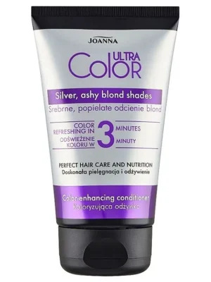 JOANNA Ultra Color Silver Ashy Blond Shades Conditioner 100g - barvicí kondicionér Nízká Cena