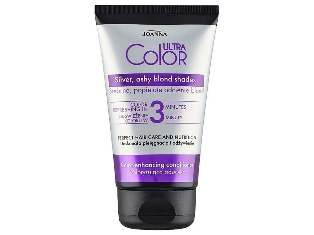 JOANNA Ultra Color Silver Ashy Blond Shades Conditioner 100g - barvicí kondicionér Nízká Cena