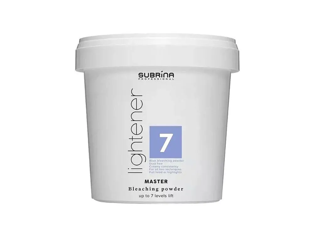 SUBRÍNA Professional Lightener Master 7+ platinový melír na vlasy - dóza 500g Značkový