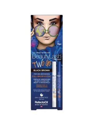 Výhodná Nabídka REFECTOCIL Two Go BeautyLash Black Brown - Barvicí pero na obočí - černo hnědá