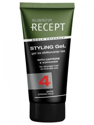 Aktuální SUBRÍNA Recept Styling Gel 150ml - velmi silný gel na vlasy s kofeinem