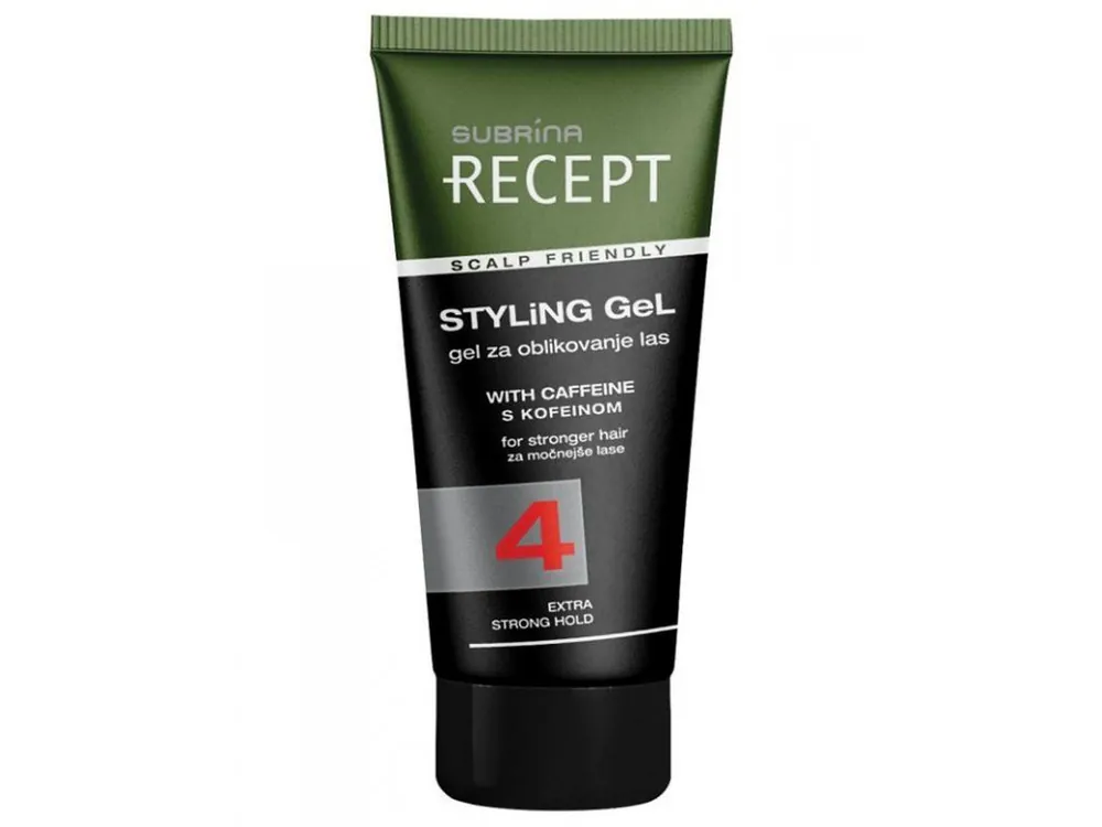 Aktuální SUBRÍNA Recept Styling Gel 150ml - velmi silný gel na vlasy s kofeinem