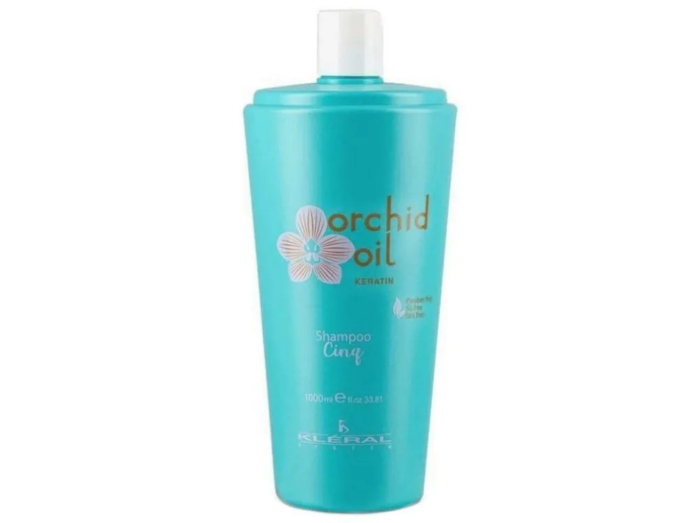 KLÉRAL Orchid Oil Keratin Cinq Shampoo 1000ml - keratinový šampon na barvené a odbarvené vlasy Oblíbený