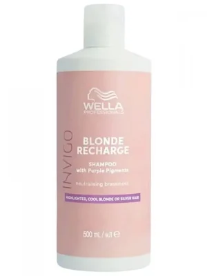 WELLA Invigo Cool Blonde Recharge Shampoo 500ml - šampon pro studenou blond Originální