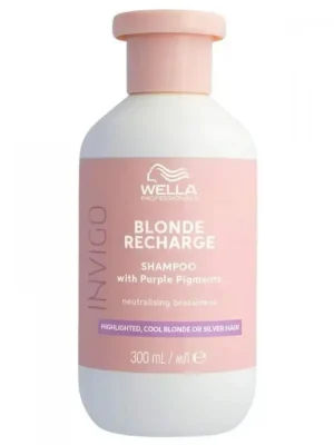 Vrácení Zdarma WELLA Invigo Cool Blonde Recharge Shampoo 300ml - šampon pro studenou blond