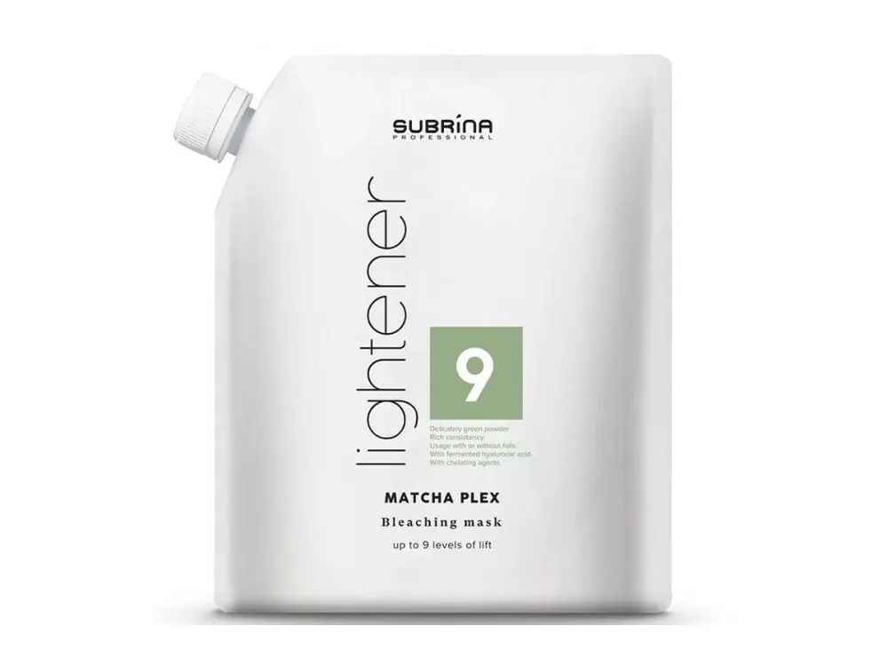 Kup Teď SUBRÍNA Professional Lightener Matcha Plex 9 - melírovací prášek pro dokonalou péči 500g