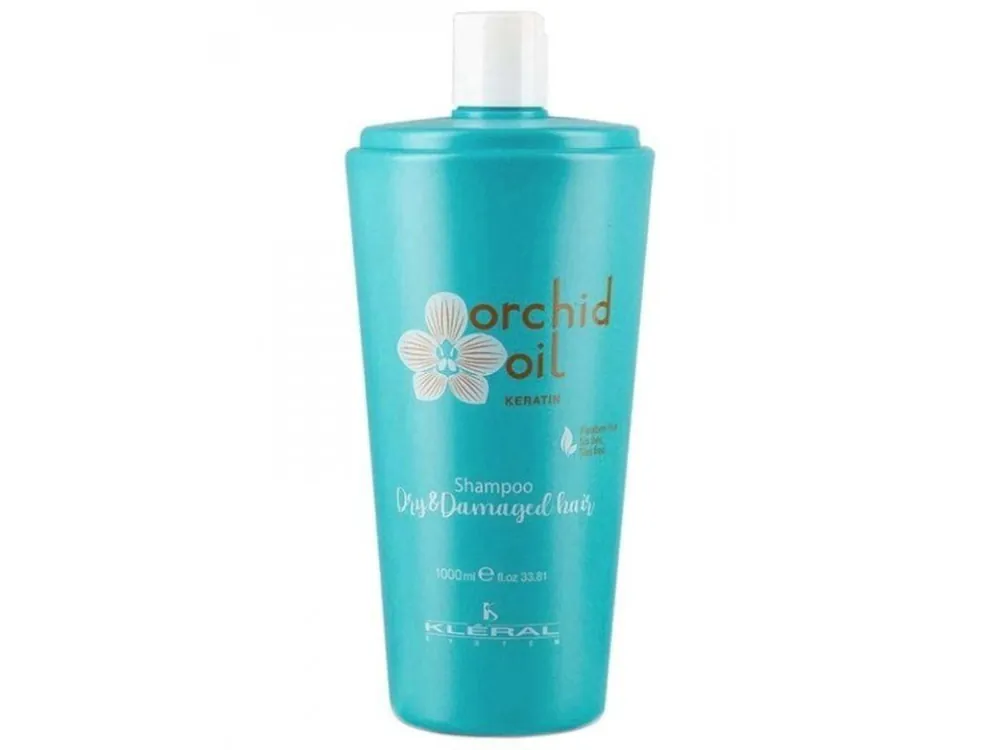 KLÉRAL Orchid Oil Keratin Dry Damaged Shampoo 1000ml - keratinový šampon na suché vlasy Výprodej