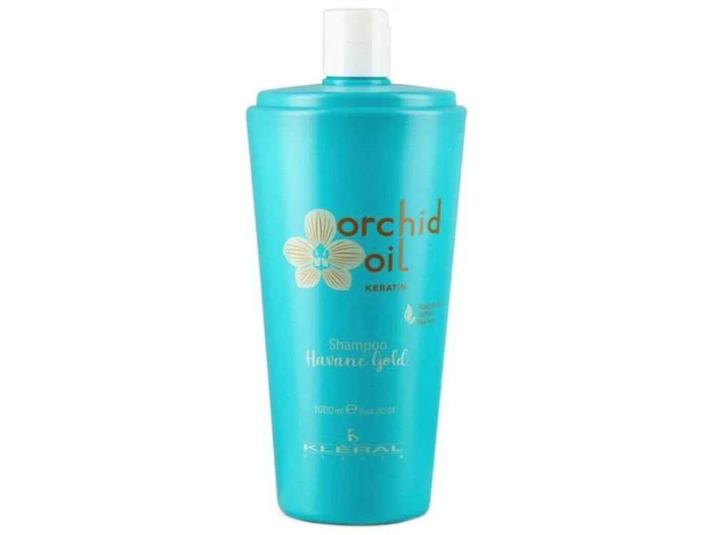KLÉRAL Orchid Oil Keratin Havané Gold Shampoo 1000ml - keratinový šampon na normální vlasy Must-Have