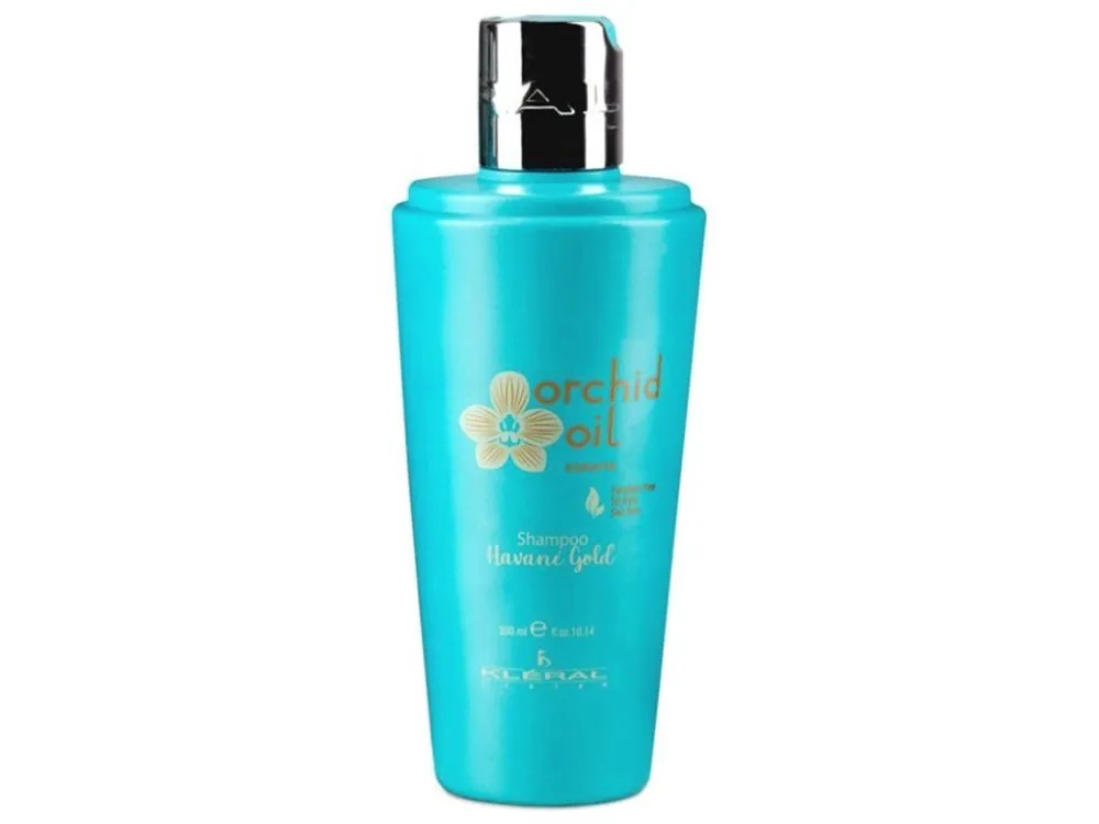 Výprodej KLÉRAL Orchid Oil Keratin Havané Gold Shampoo 300ml - keratinový šampon na normální vlasy