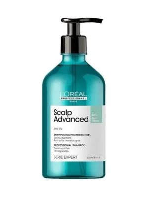 L´ORÉAL Scalp Advanced Anti-Oiliness Dermo-Purifier Shampoo 500ml - šampon na mastné vlasy Autentický
