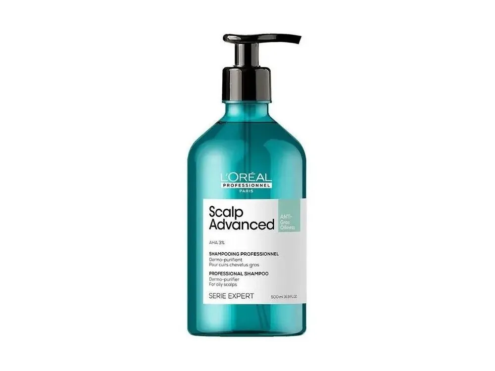L´ORÉAL Scalp Advanced Anti-Oiliness Dermo-Purifier Shampoo 500ml - šampon na mastné vlasy Autentický