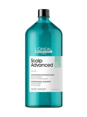 L´ORÉAL Scalp Advanced Anti-Oiliness Dermo-Purifier Shampoo 1500ml - šampon na mastné vlasy Autentický