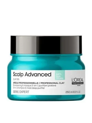 L´ORÉAL Scalp Advanced Anti-Oiliness 2-in-1 Purifier Clay 250ml - maska 2v1 na mastné vlasy Víkendová Akce