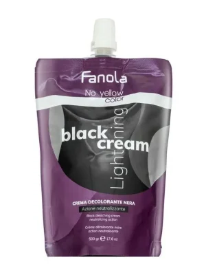 FANOLA No Yellow Black Lightening Cream 500g - šedý odbarvovací krém s anti-žlutým účinkem Akční Cena
