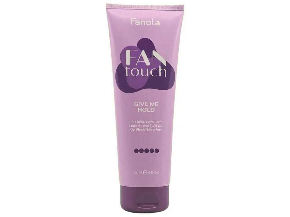 FANOLA Fan Touch Give Me Hold Extra Strong Fluid Gel 250ml - extra silný gel na vlasy Ověřený