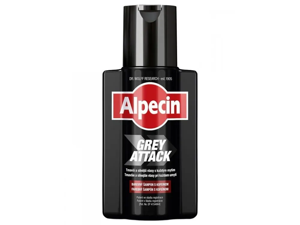 Ihned K Objednání ALPECIN Grey Attack Shampoo 200ml - barevný šampon proti šedinám a vypadávání vlasů