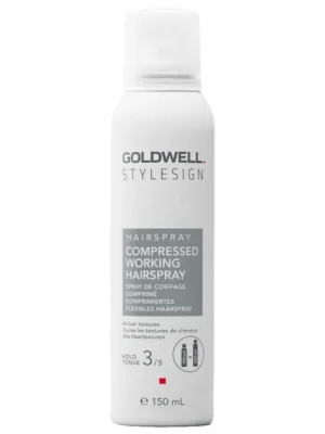 Sleva GOLDWELL StyleSign Compressed Working Hairspray 150ml - středně tužící lak proti krepatění