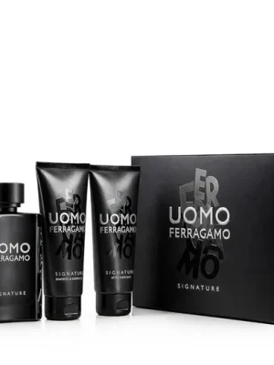 Originální Ferragamo Uomo Signature EDP 100 ml + ASB 100 ml + pánský šampon a sprchový gel 100 ml M
