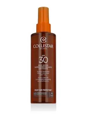 Značkový Collistar Smart Sun Protection® Supertanning Moisturizing Dry Oil SPF 30 200 ml
