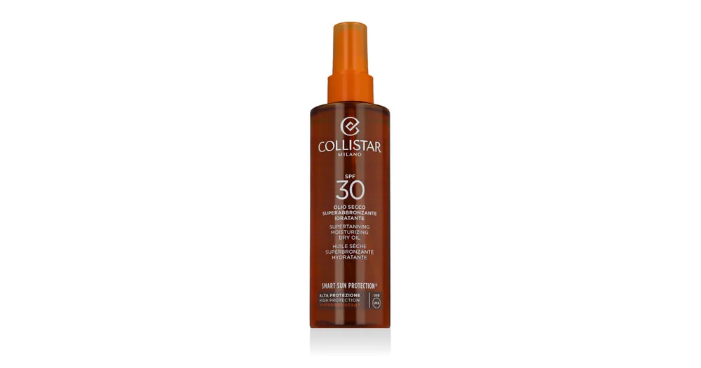 Značkový Collistar Smart Sun Protection® Supertanning Moisturizing Dry Oil SPF 30 200 ml