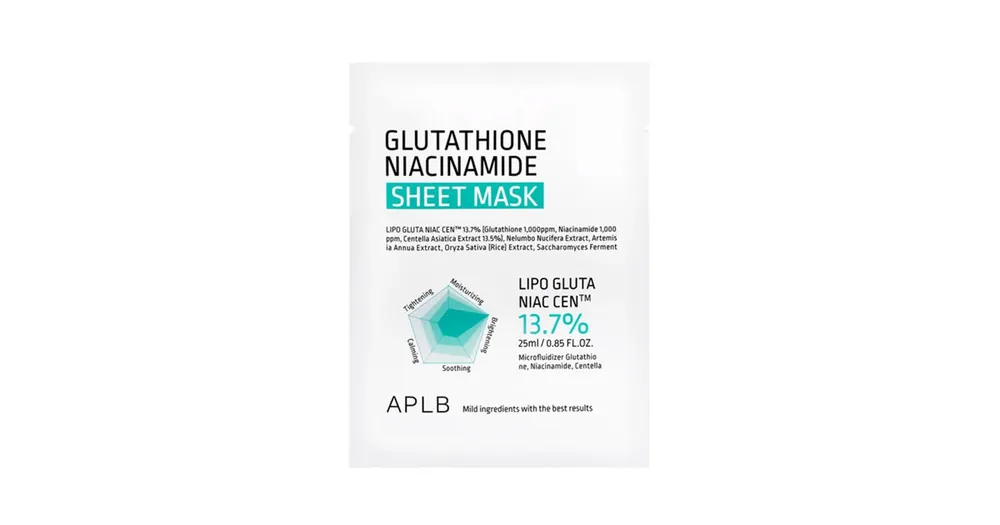 APLB Glutathione Niacinamide Sheet Mask 25 ml Časově Omezené