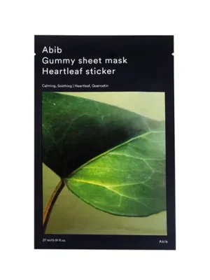 Originální Abib Gummy Sheet Mask Heartleaf Sticker 27 ml