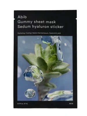 Cenová Bomba Abib Gummy Sheet Mask Sedum Hyaluron Sticker 27 ml