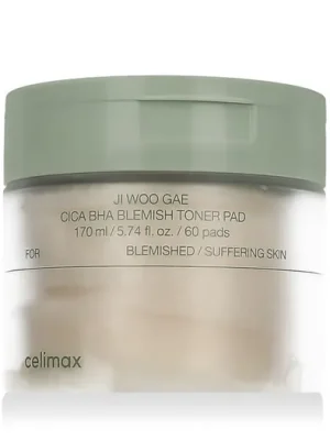 Výhodná Nabídka Celimax Ji Woo Gae Cica BHA Blemish Toner Pad 60 ks