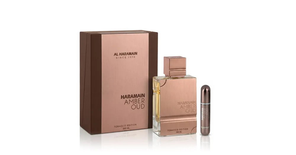 Sleva Al Haramain Amber Oud Tobacco Edition EDP 200 ml + kapesní sprej plnitelný UNISEX