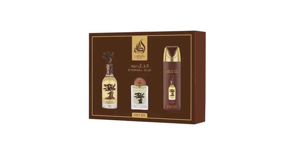 Lattafa Pride Eternal Oud EDP 100 ml + EDP 20 ml + DEO ve spreji 200 ml UNISEX Nová Kolekce
