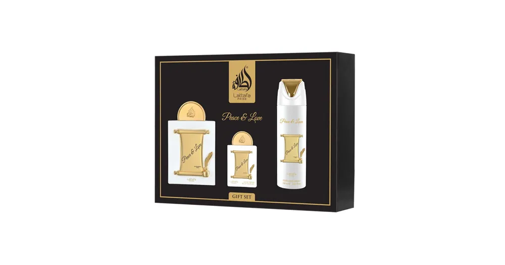 Aktuální Lattafa Pride Peace & Love EDP 100 ml + EDP 20 ml + DEO ve spreji 200 ml UNISEX