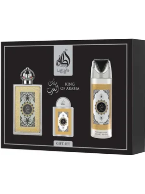 Lattafa Pride King Of Arabia EDP 100 ml + EDP 20 ml + DEO ve spreji 200 ml UNISEX Bezpečná Platba