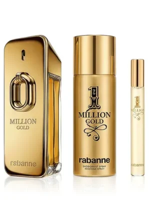 Vrácení Zdarma Rabanne Million Gold EDP Intense 100 ml + EDT MINI 1 Milion 10 ml + DEO ve spreji 150 ml M