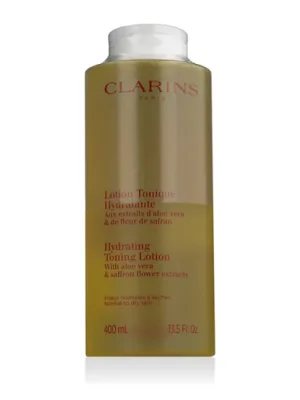 Clarins Hydrating Toning Lotion Aloe Vera & Saffron Flower (Normal to Dry Skin) 400 ml Ihned K Objednání